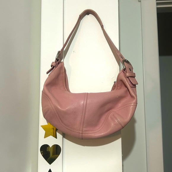 Coach Soho Vintage Pink Leather Hobo Bag - Picture 1 of 12